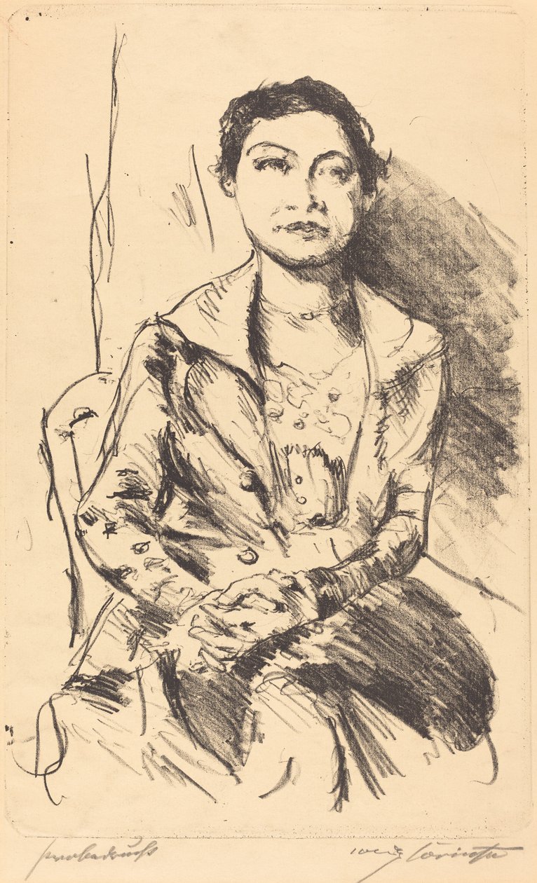 Anneliese Halbe, 1918. autorstwa Lovis Corinth