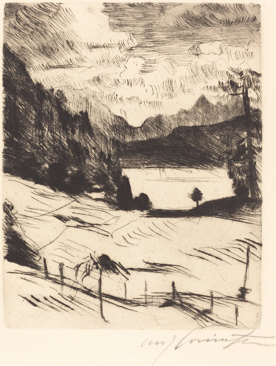 Der Walchensee (Walchensee) autorstwa Lovis Corinth