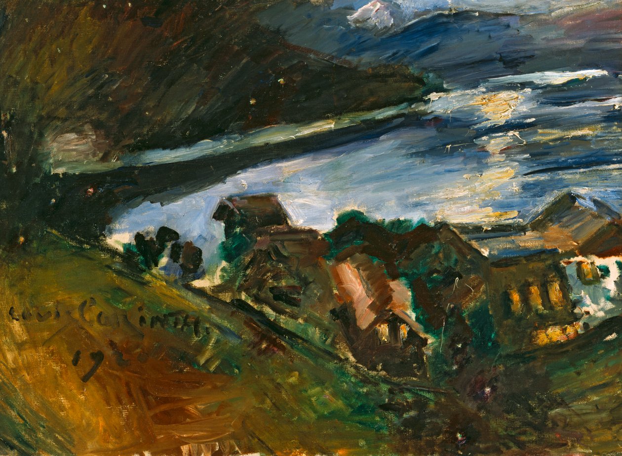 Walchensee przy świetle księżyca autorstwa Lovis Corinth