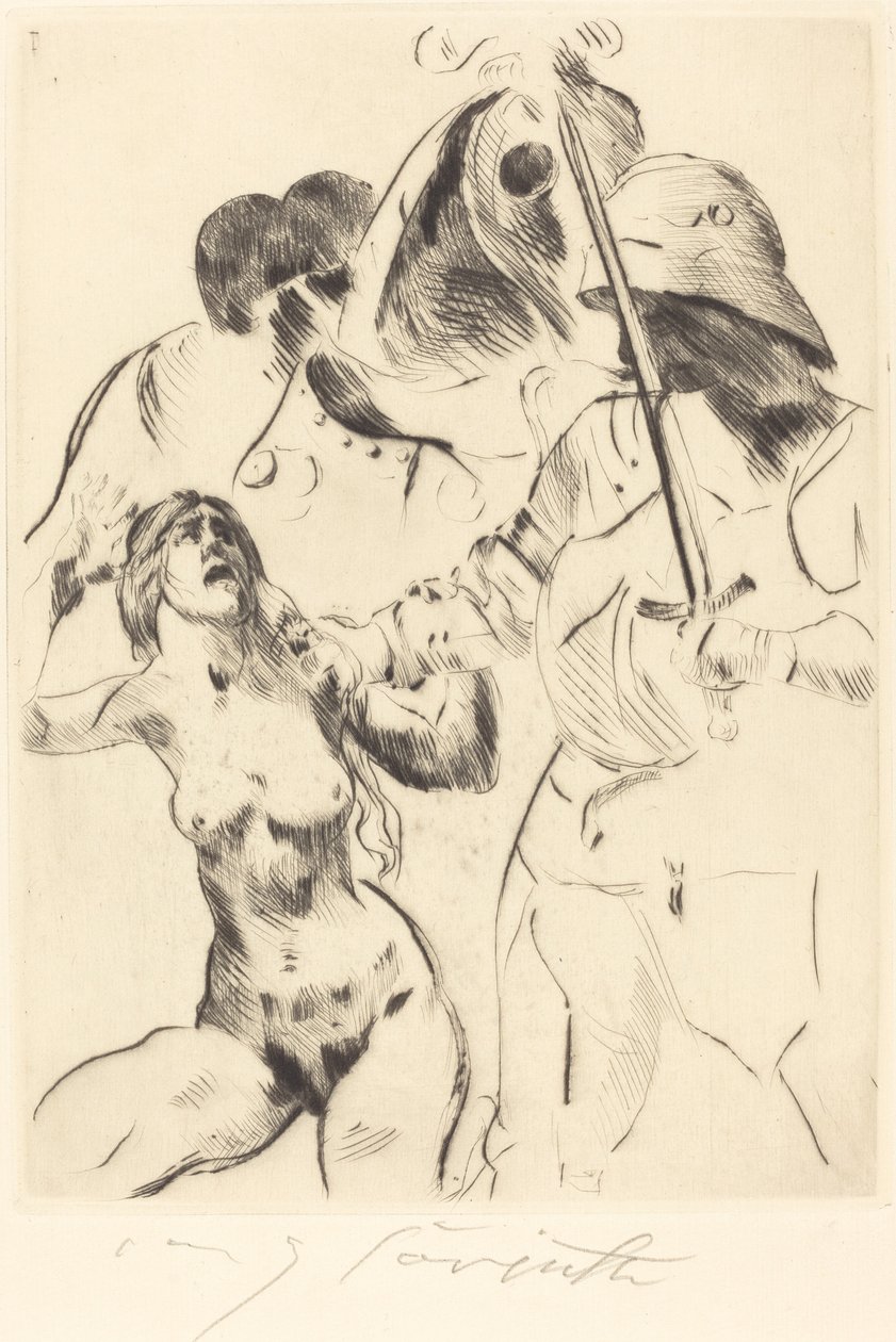 Uprowadzenie kobiety III (Uprowadzenie III) autorstwa Lovis Corinth