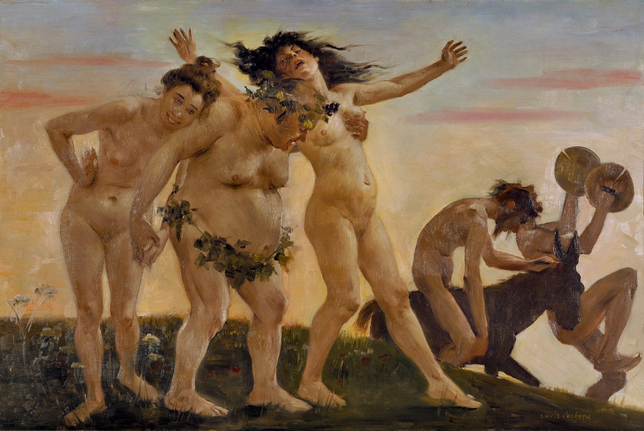 Bachantki na powrót do domu autorstwa Lovis Corinth