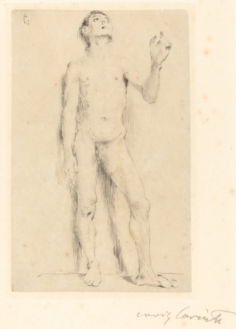 Młody mężczyzna nago autorstwa Lovis Corinth