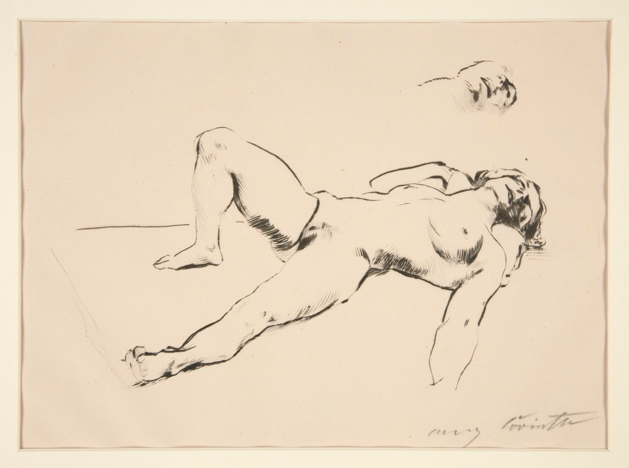Leżąc nago autorstwa Lovis Corinth