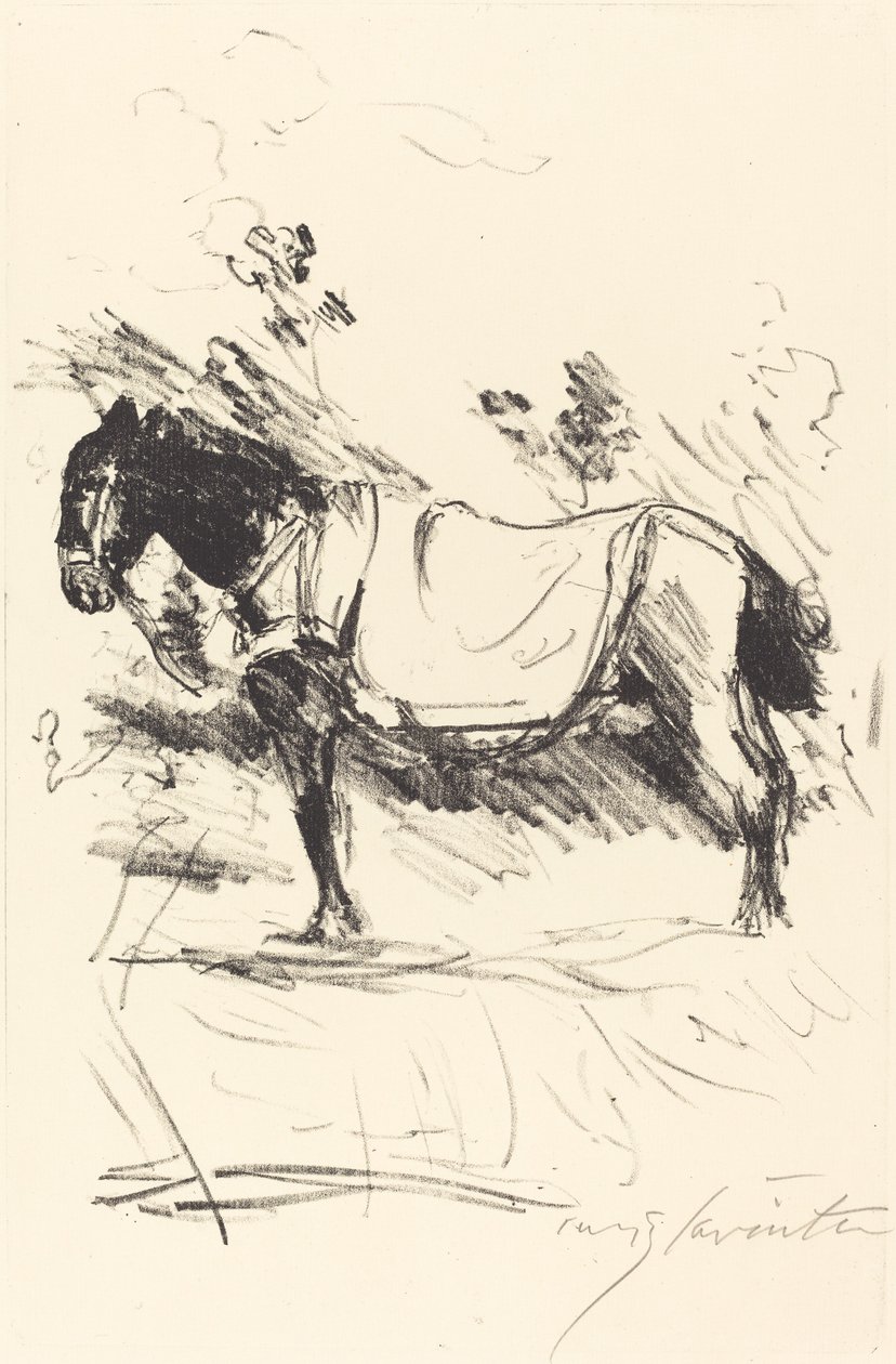 Reitpferd (koń jeździecki) autorstwa Lovis Corinth