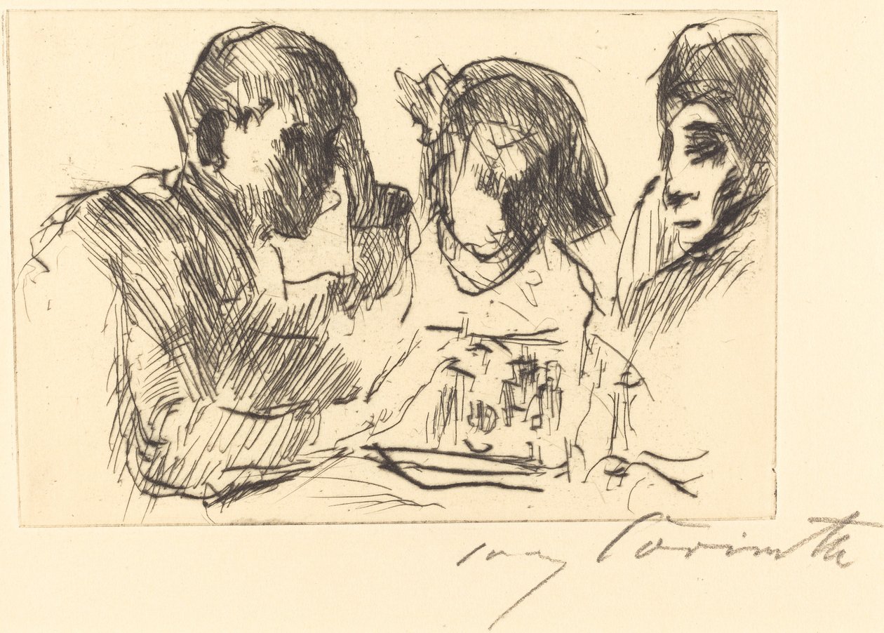 Szachy Gra w szachy, 1918. autorstwa Lovis Corinth