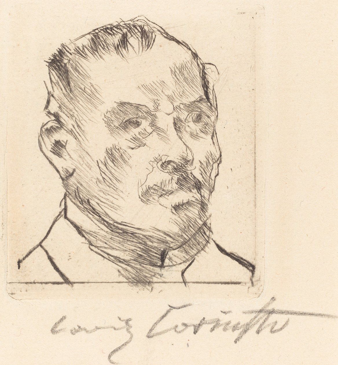 Autoportret — głowa autorstwa Lovis Corinth