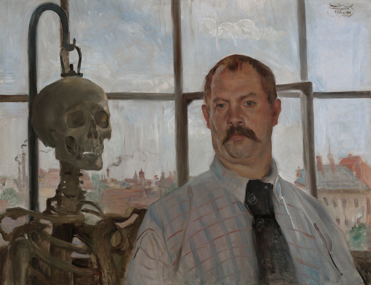 Autoportret ze szkieletem autorstwa Lovis Corinth