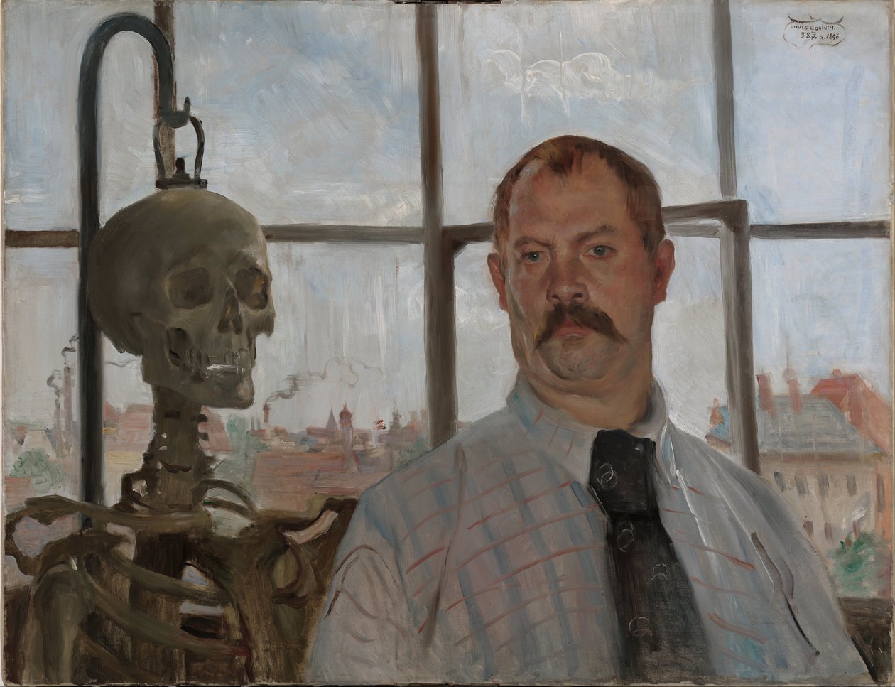 Autoportret ze szkieletem autorstwa Lovis Corinth