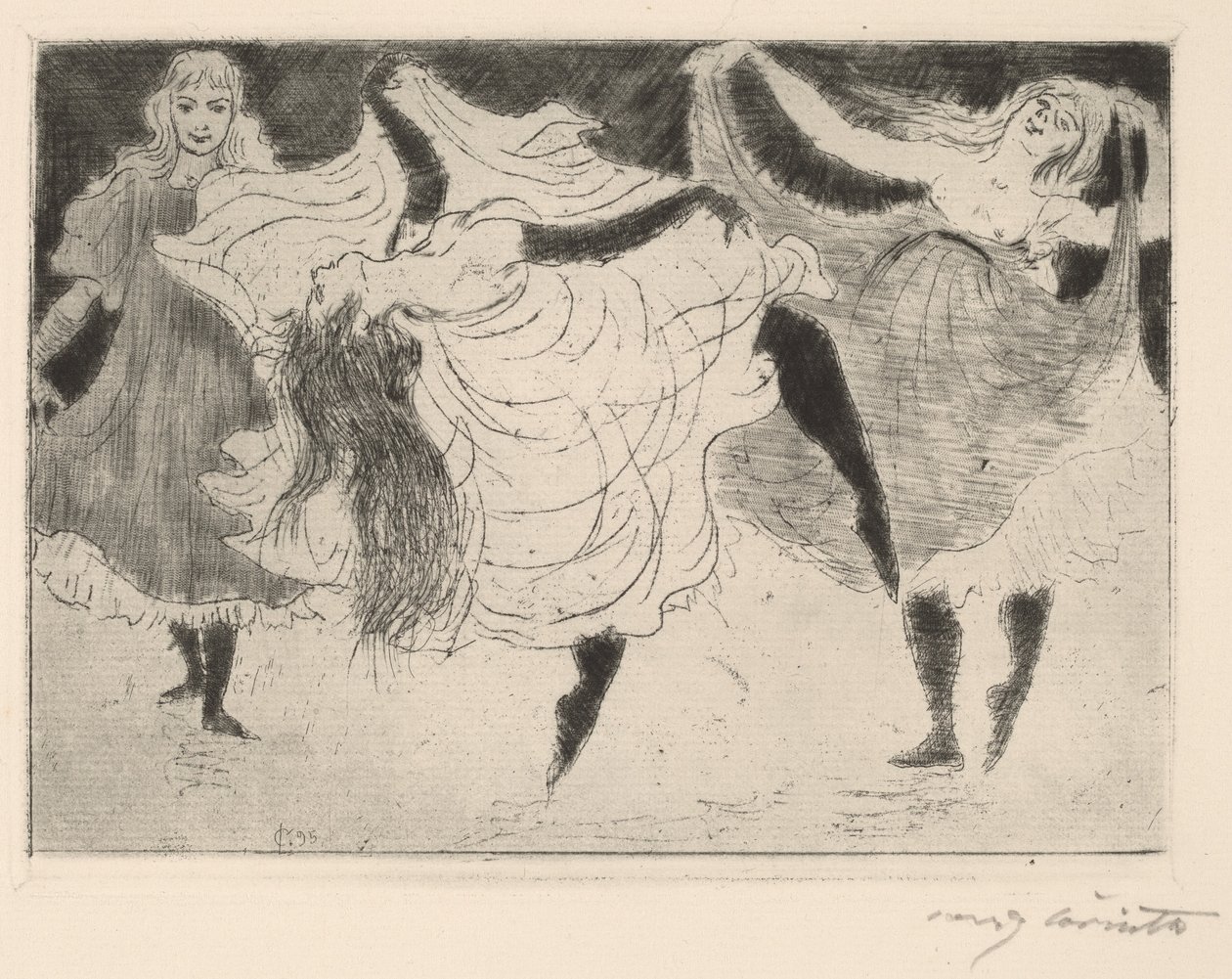 Tancerze Tancerze, 1895. autorstwa Lovis Corinth