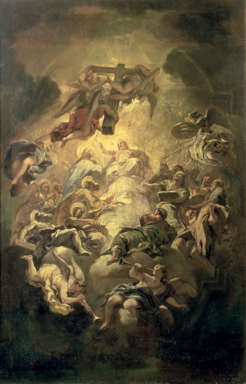 مسیح په Glorypoli کې autorstwa Luca Giordano