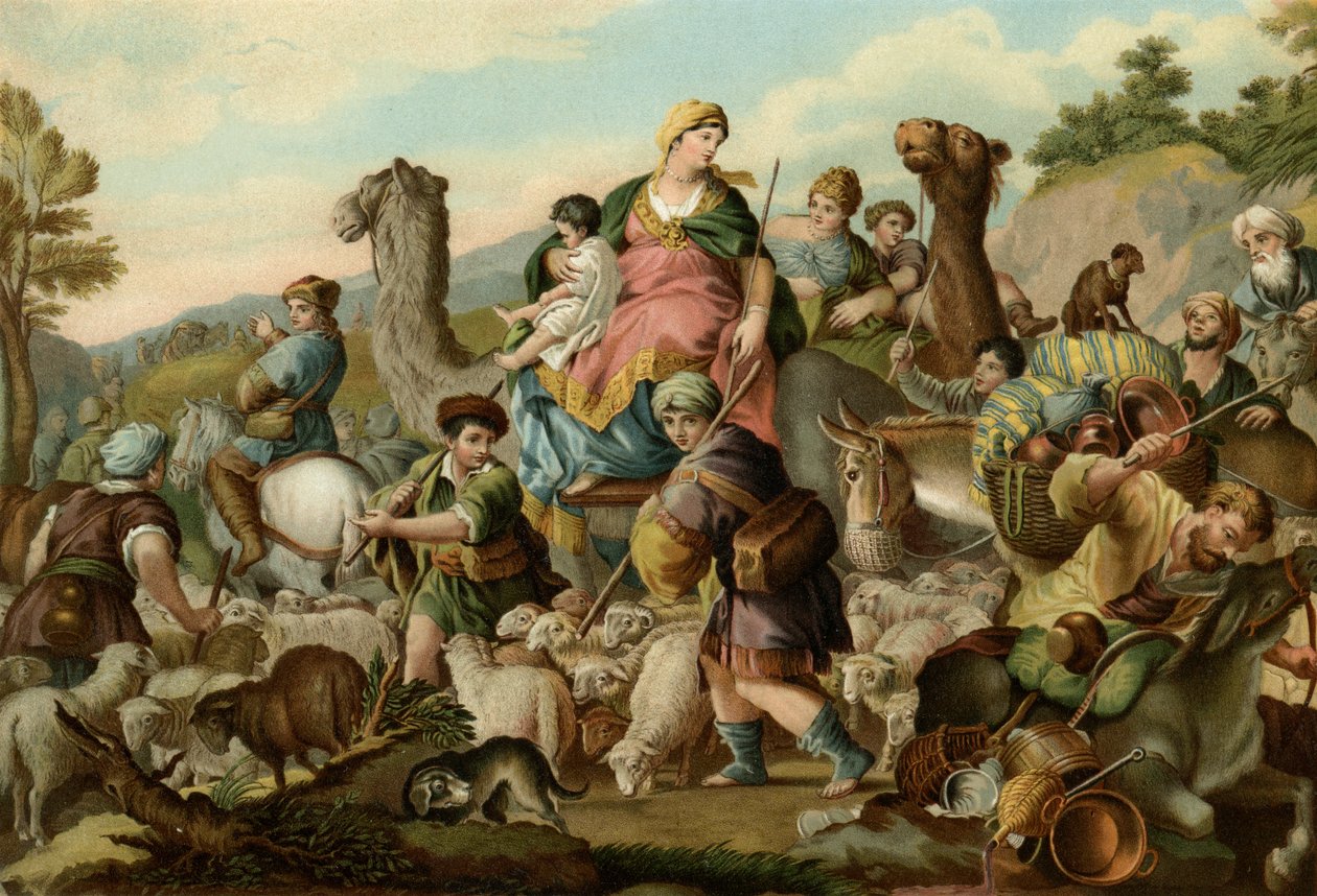 Ucieczka Jakuba autorstwa Luca Giordano