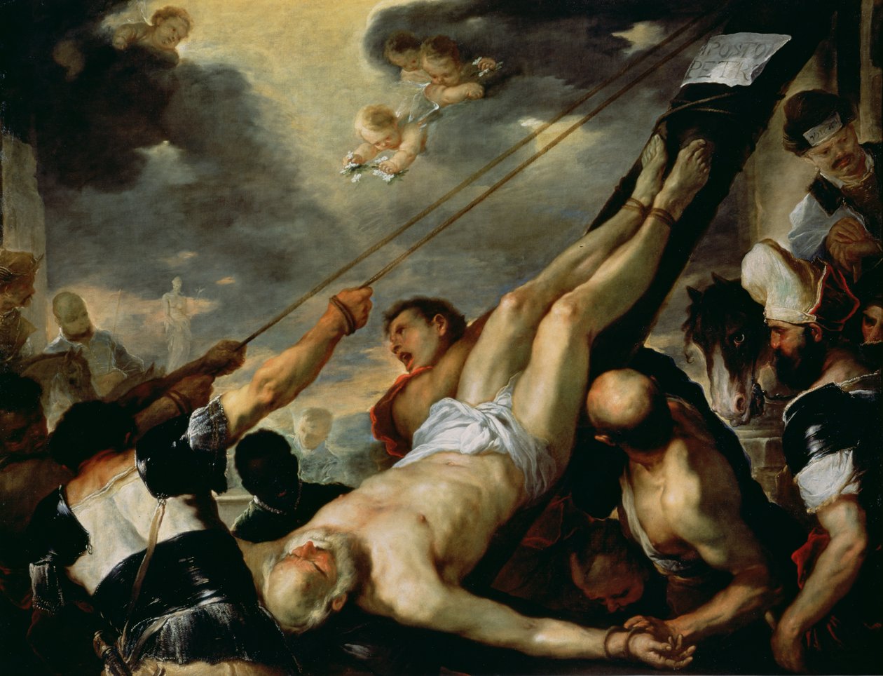 د سینټ پیټر صلیب، c.1660 پولی autorstwa Luca Giordano