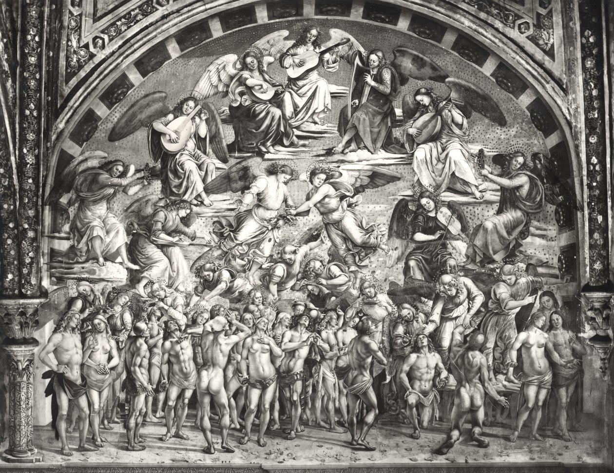 Wezwanie wybranych do nieba (patrz także 190258) autorstwa Luca Signorelli