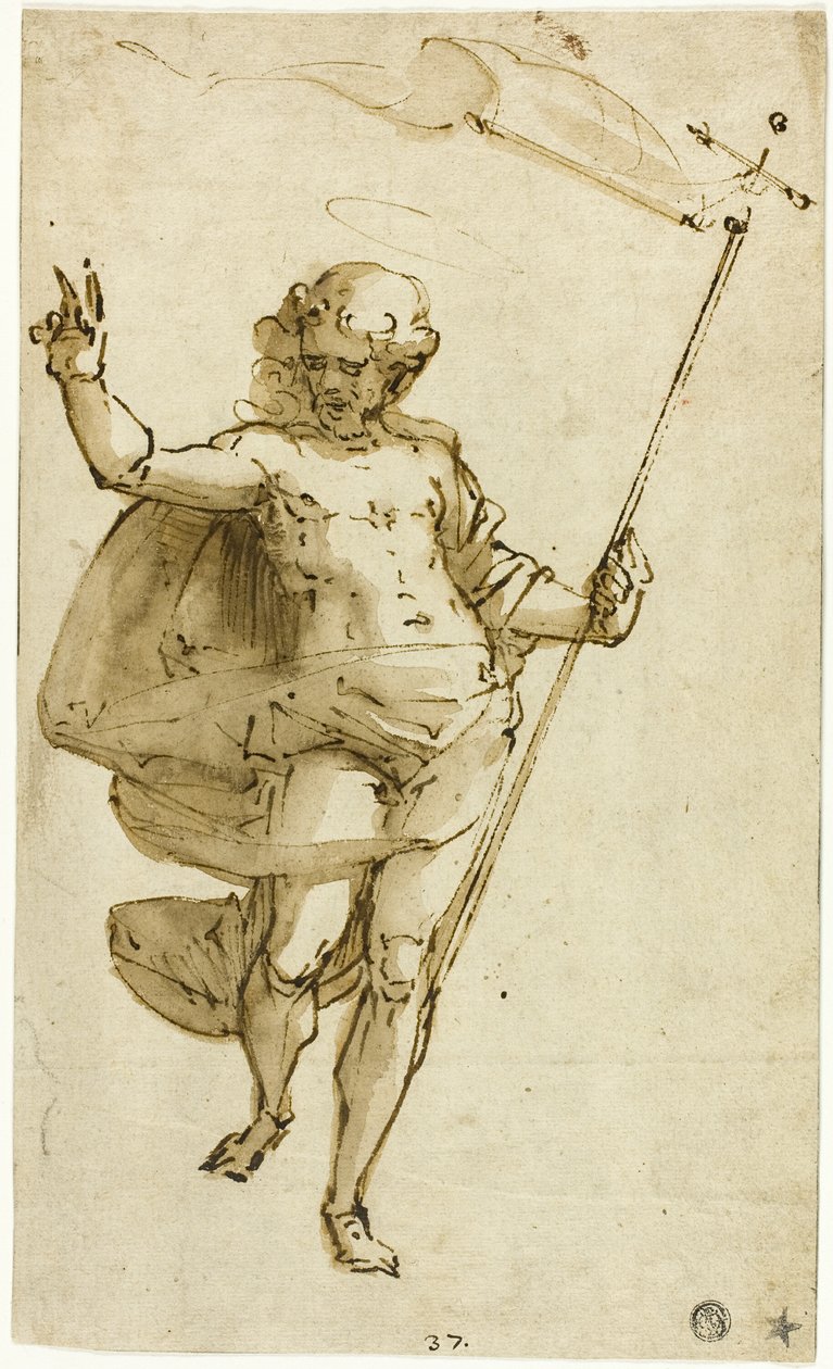 Zmartwychwstały Chrystus autorstwa Luca Cambiaso