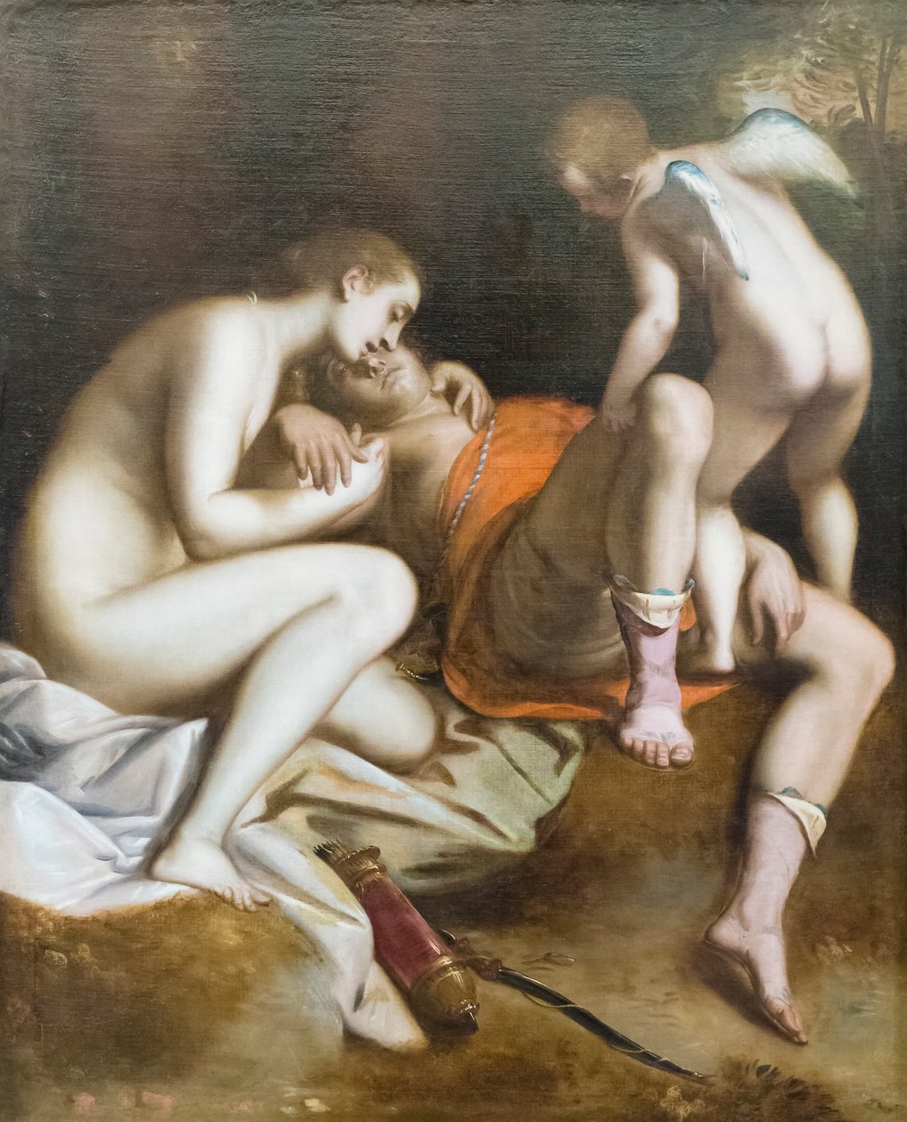 Vênus lamentando a morte de Adonispolish autorstwa Luca Cambiaso