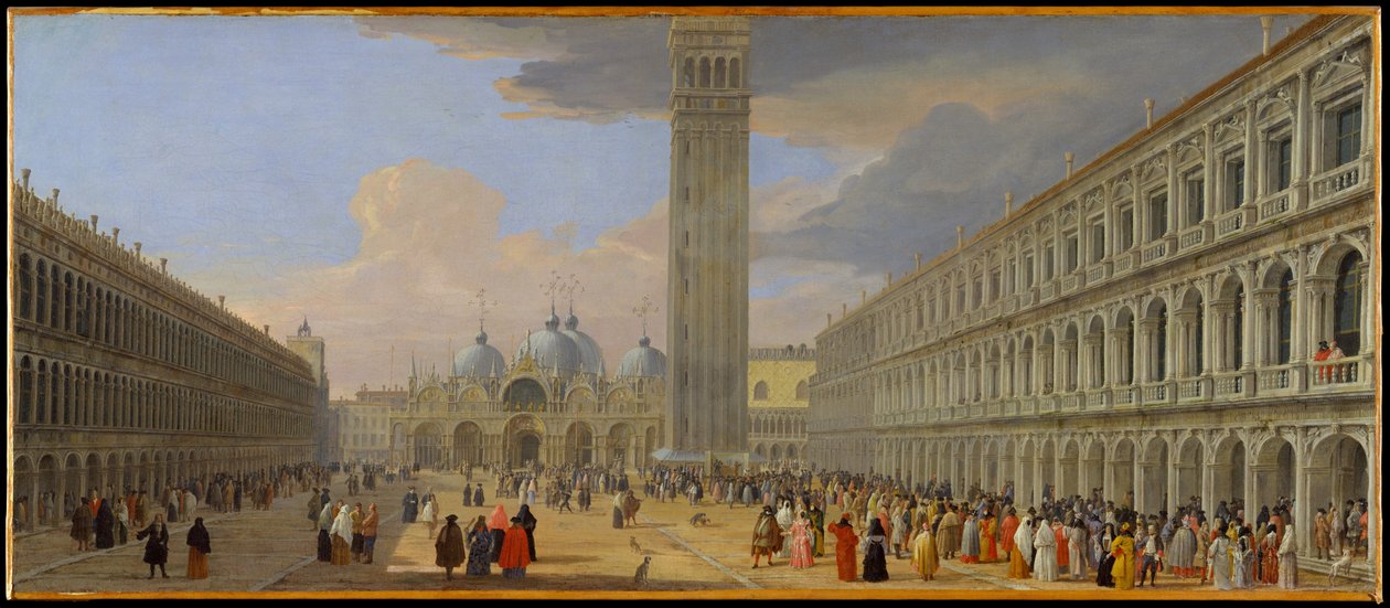 Piazza San Marco, Wenecja autorstwa Luca Carlevarijs