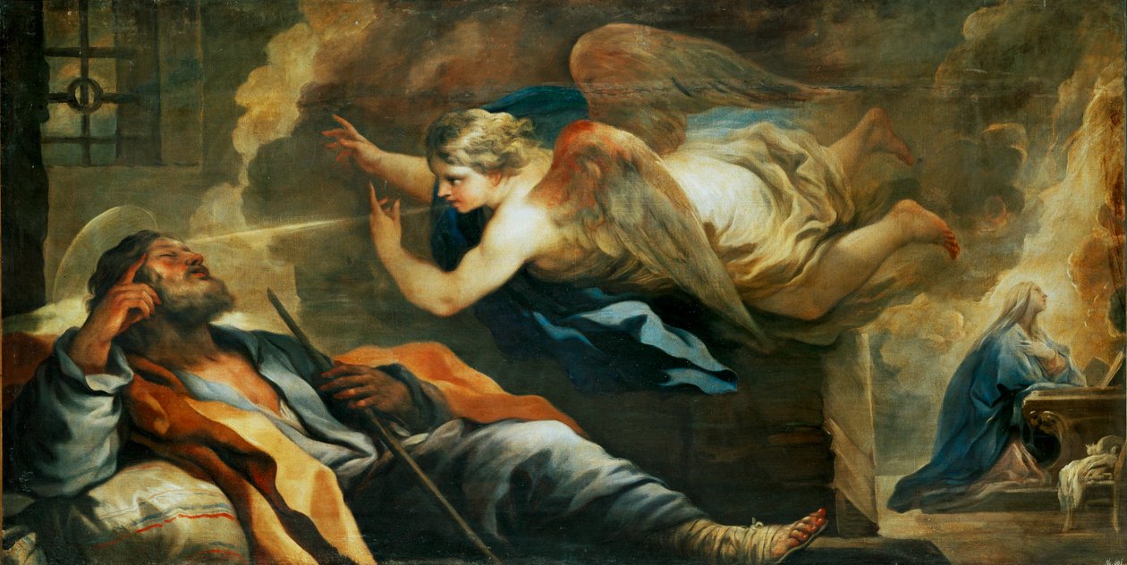 Sen Józefa ... (obraz na płótnie) autorstwa Luca Giordano