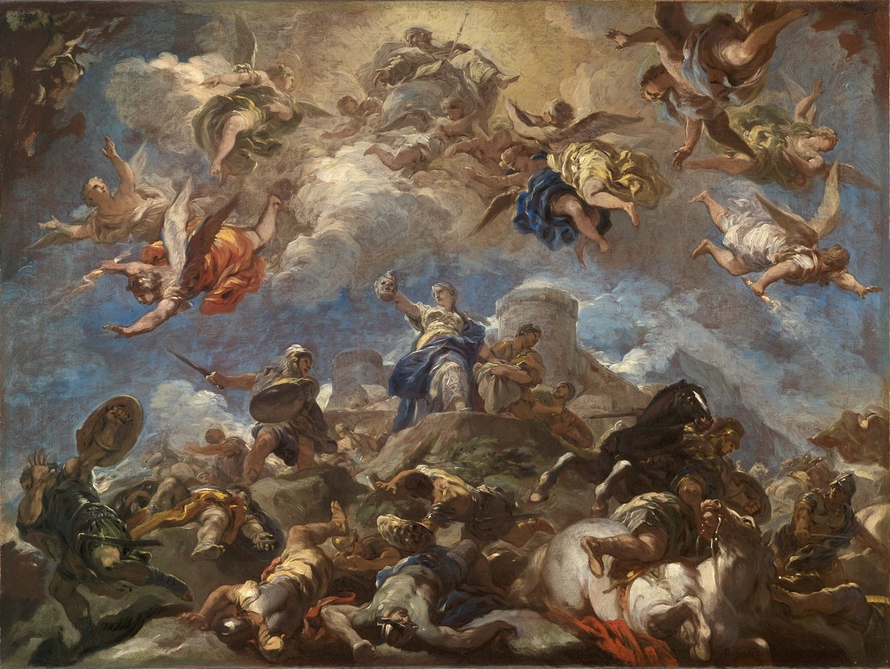 Judyta pokazująca głowę Holofernesa autorstwa Luca Giordano