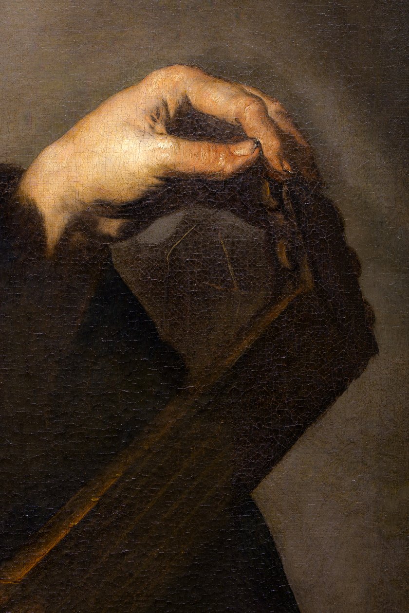 Muzyk strojący lutnię (detal) autorstwa Luca Giordano