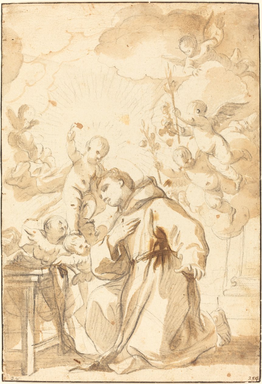 Św. Antoni z Padwy autorstwa Luca Giordano