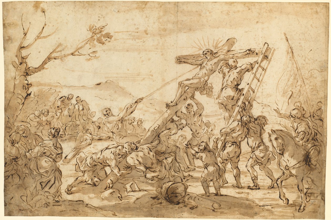 Podniesienie Krzyża autorstwa Luca Giordano