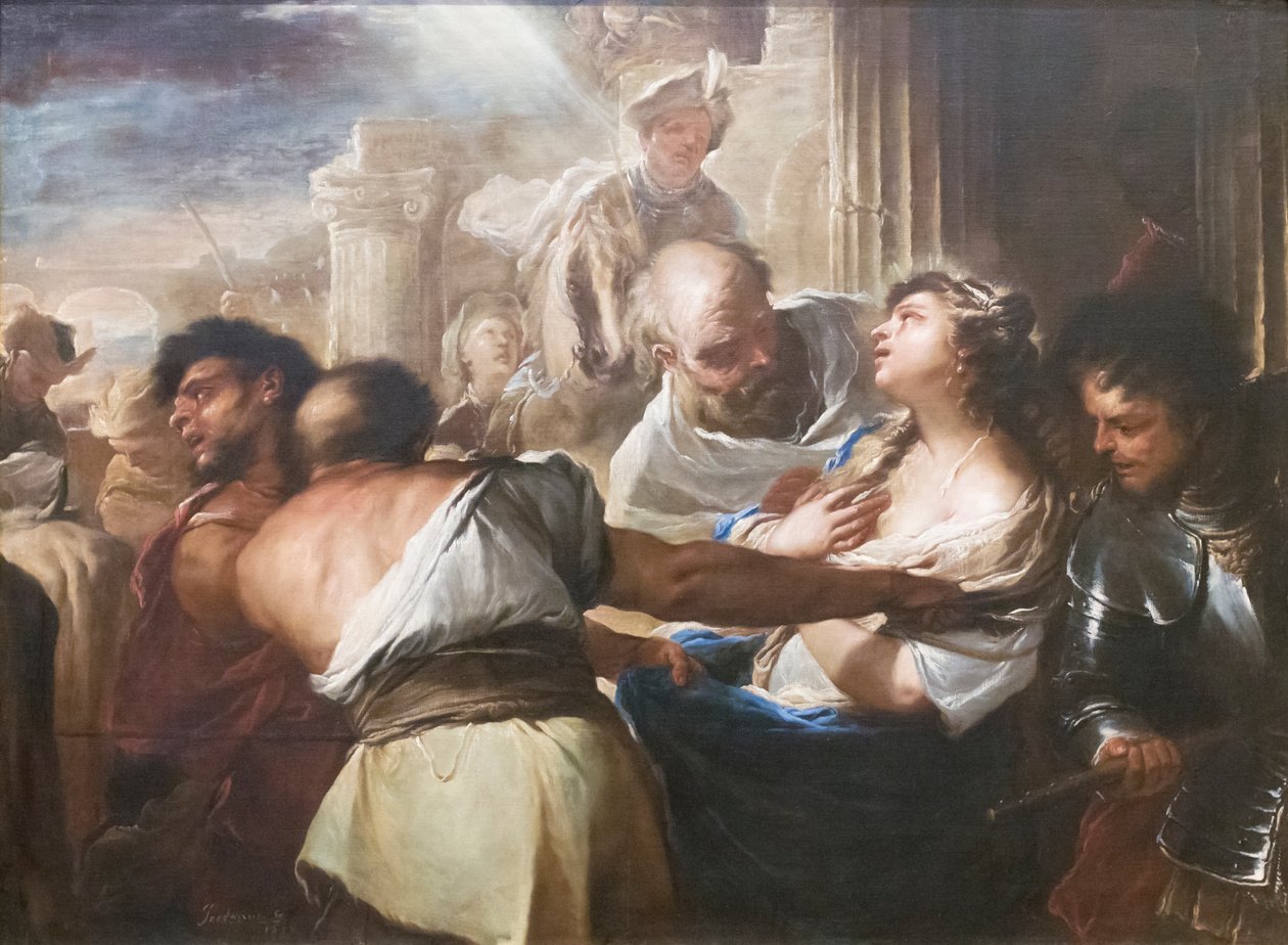 Męczeństwo św Łucji autorstwa Luca Giordano