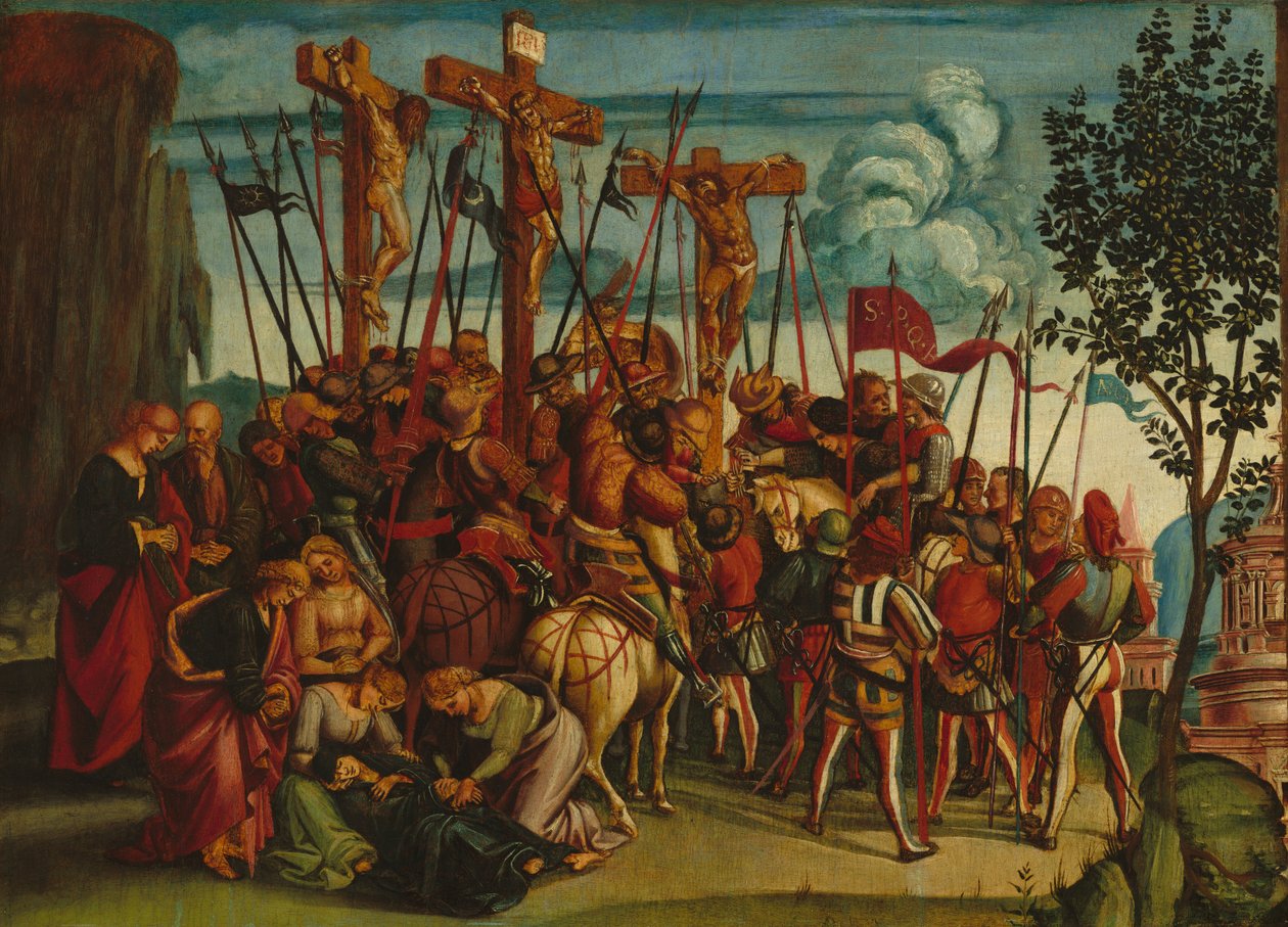 Ukrzyżowanie, c. 15041505. autorstwa Luca Signorelli