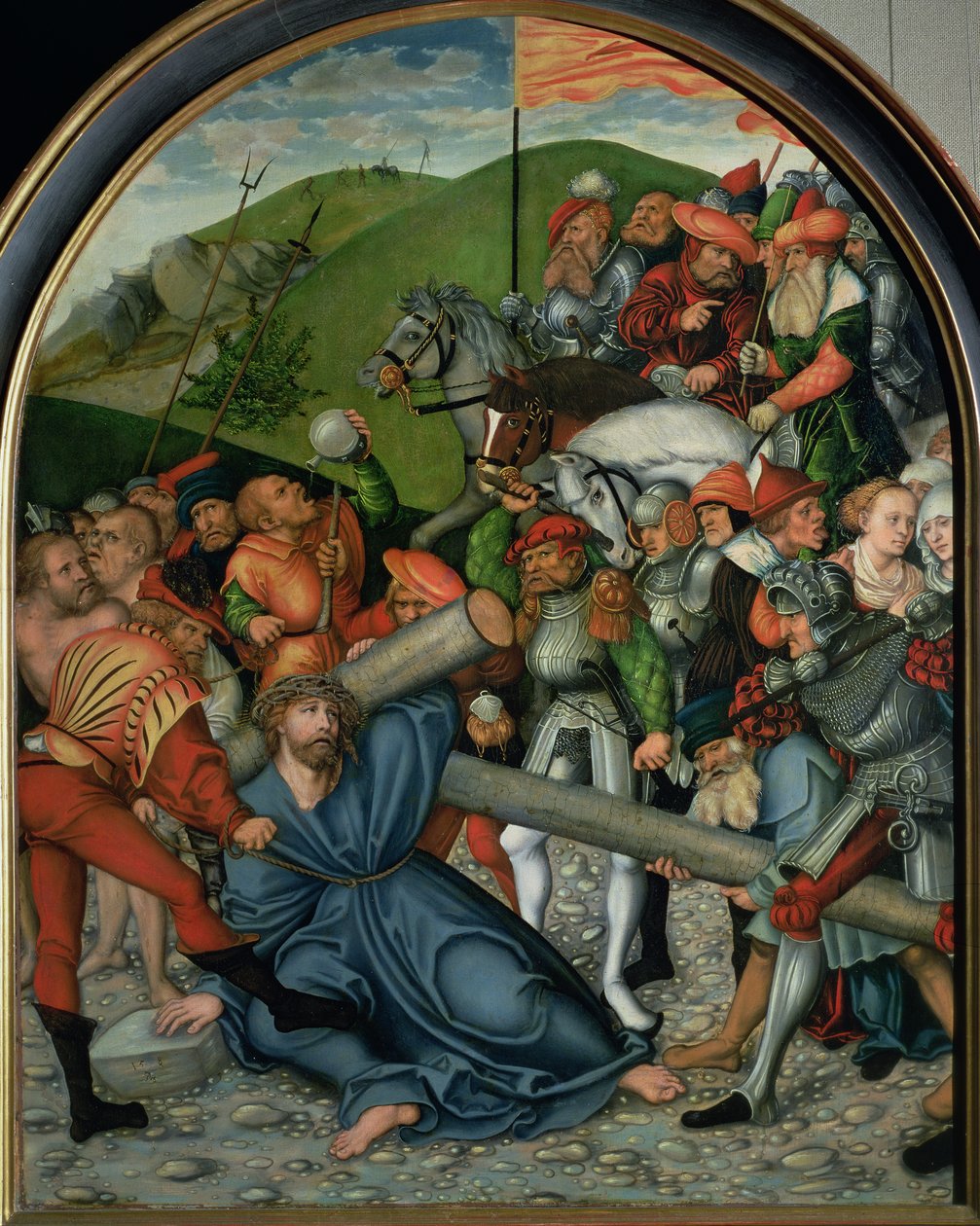 Chrystus niosący krzyż, 1538 (panel) autorstwa Lucas Cranach the Elder