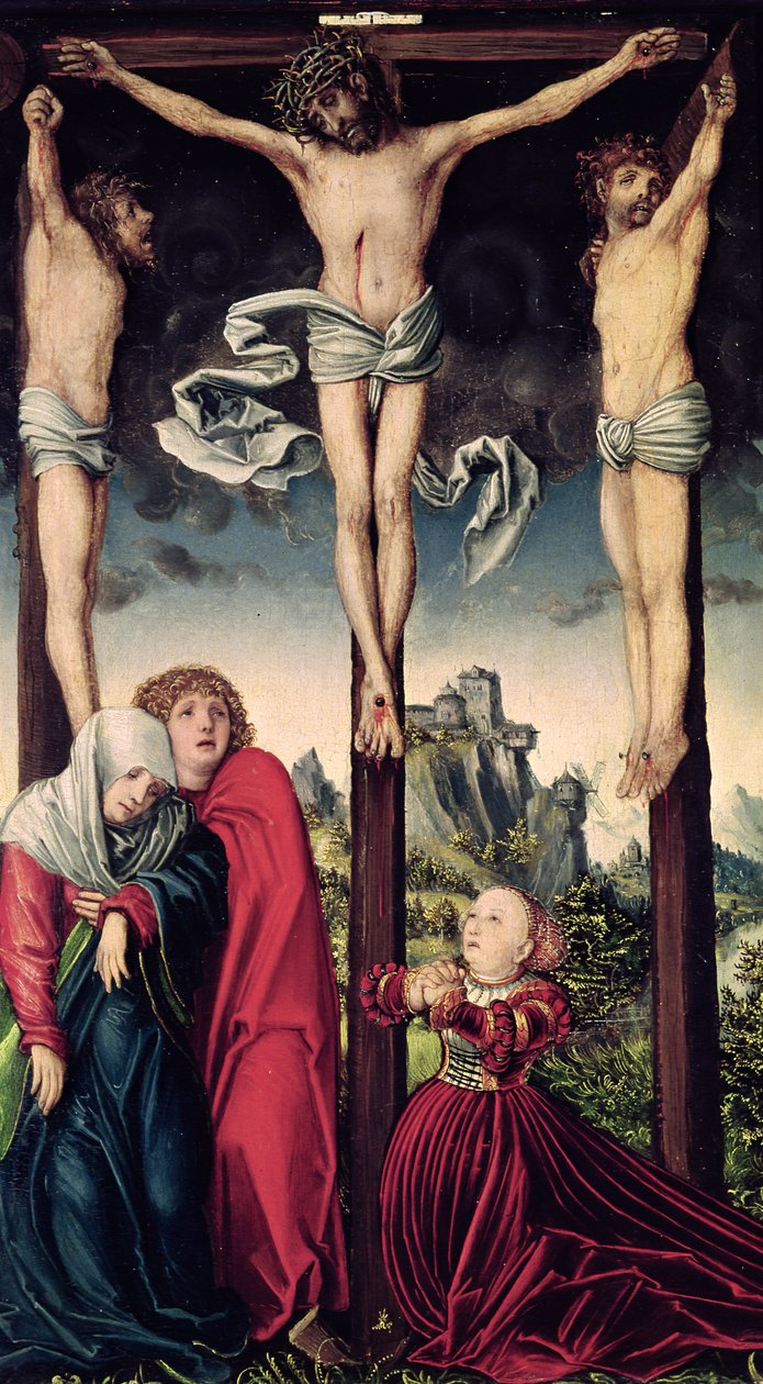 Chrystus na krzyżu autorstwa Lucas Cranach the Elder