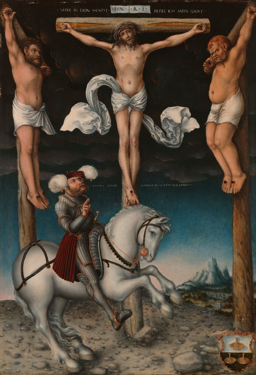 Ukrzyżowanie z nawróconym setnikiem autorstwa Lucas Cranach the Elder