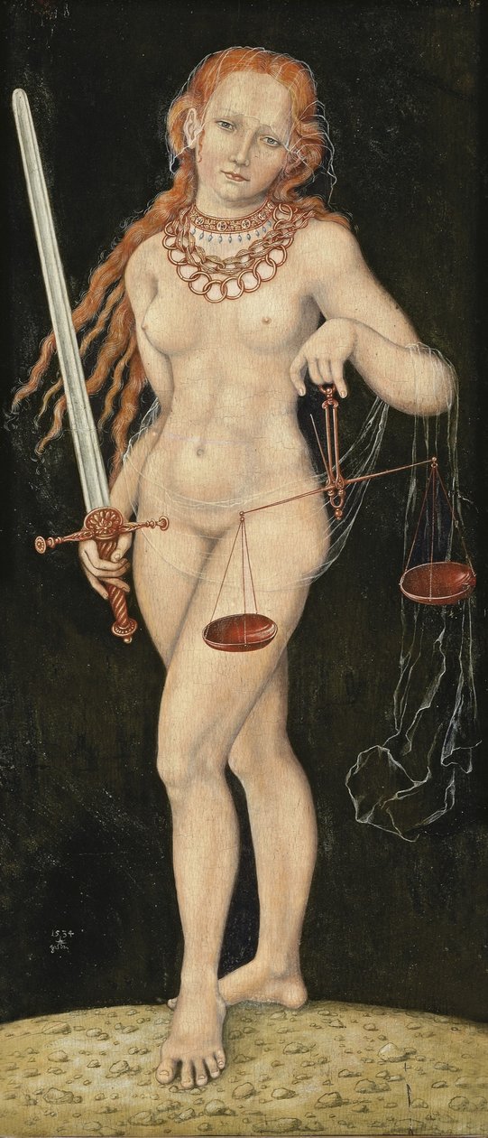 sprawiedliwość autorstwa Lucas Cranach the Elder