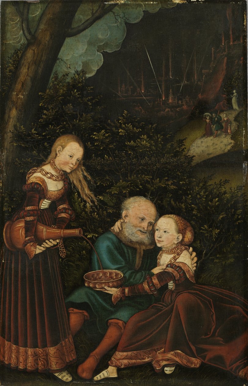 Lot i jego córki autorstwa Lucas Cranach the Elder