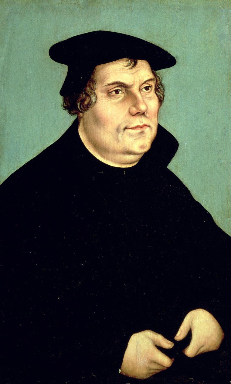 Marcin Luter (1483-1546) autorstwa Lucas Cranach the Elder