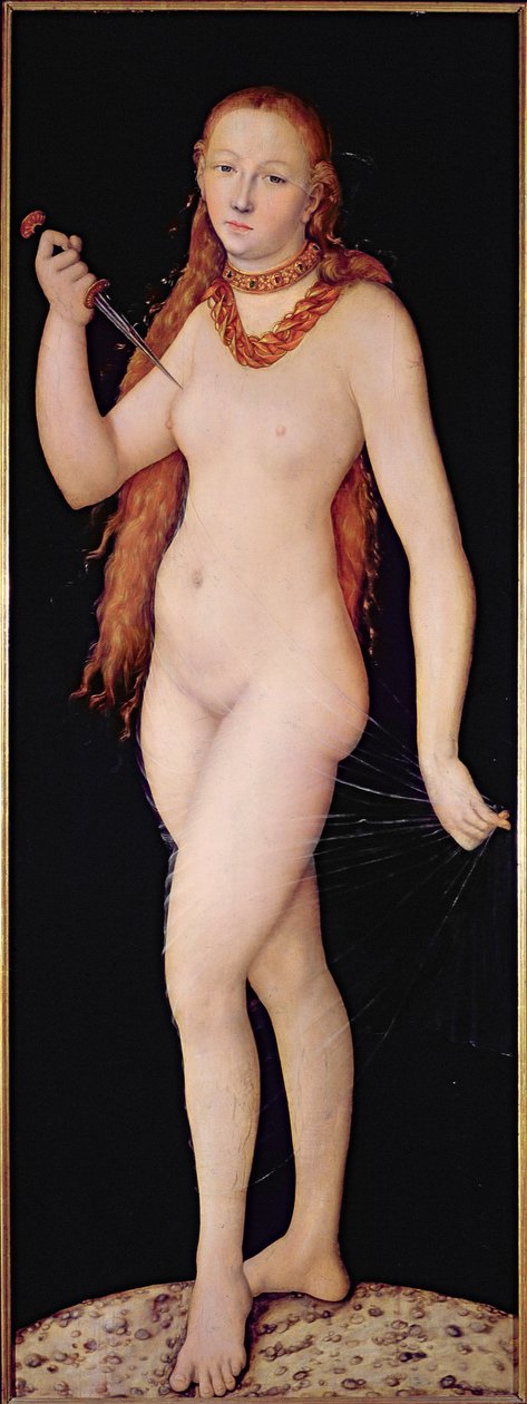 Śmierć Lukrecji, c.1524 autorstwa Lucas Cranach the Elder