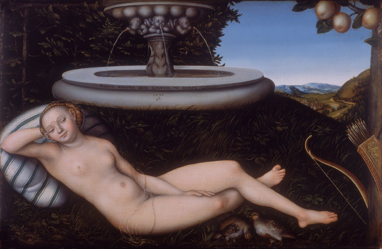 Nimfa Fontanny autorstwa Lucas Cranach the Elder