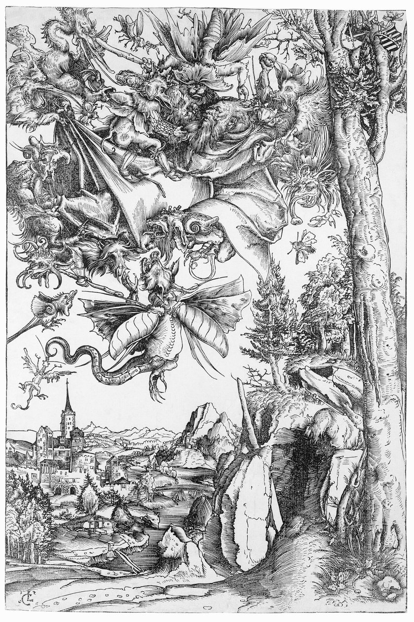 Гэгээн Энтонигийн уруу таталт, 1506 поли autorstwa Lucas Cranach the Elder