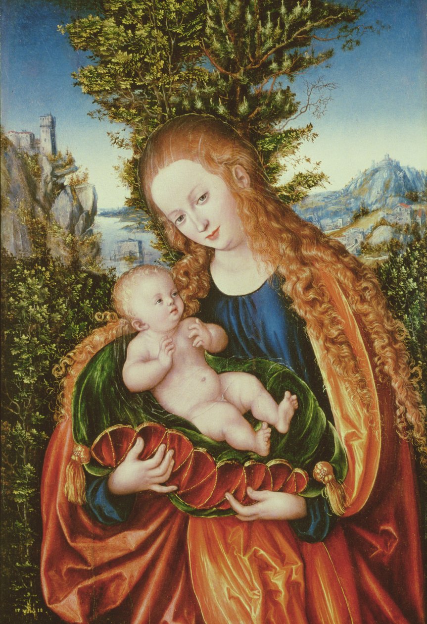 Dziewica z Dzieciątkiem, 1518 autorstwa Lucas Cranach the Elder