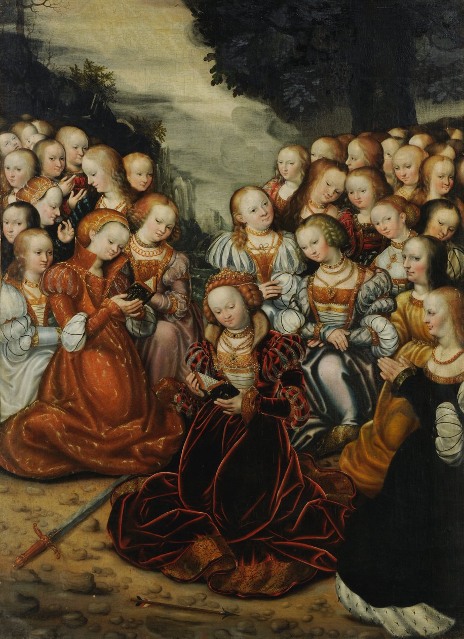 Święta Urszula i Dziewice autorstwa Lucas Cranach the Elder