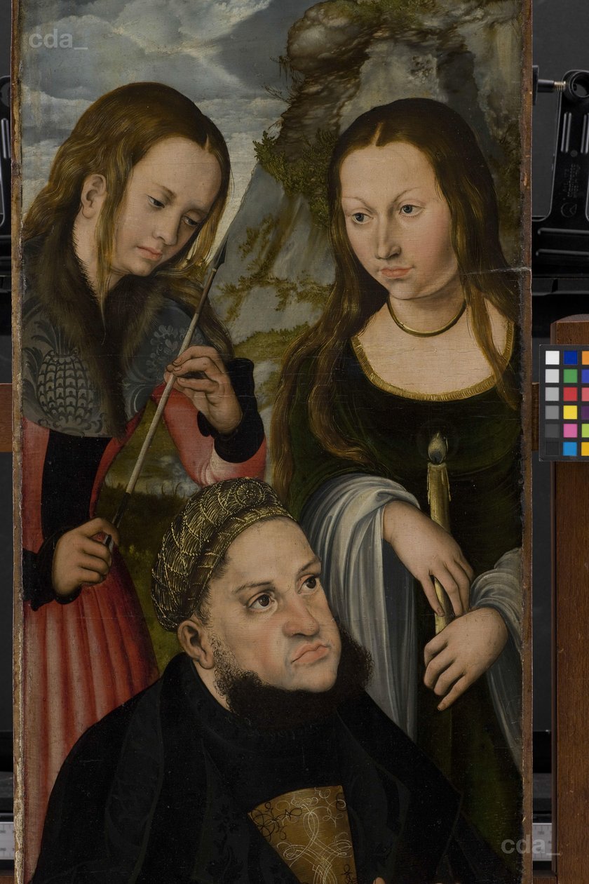 Elektor Saksonii Fryderyk Mądry autorstwa Lucas Cranach the Elder