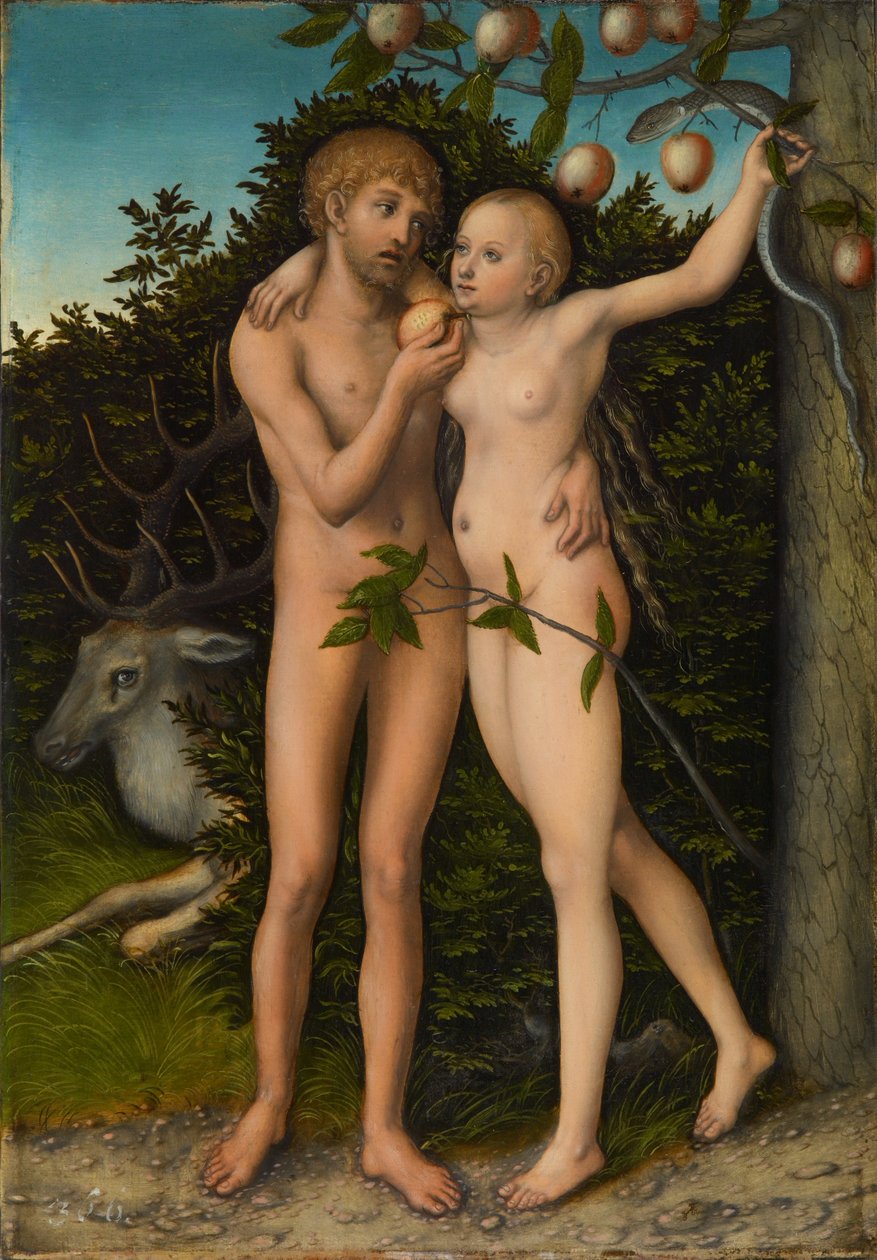 Upadek człowieka autorstwa Lucas Cranach the Elder