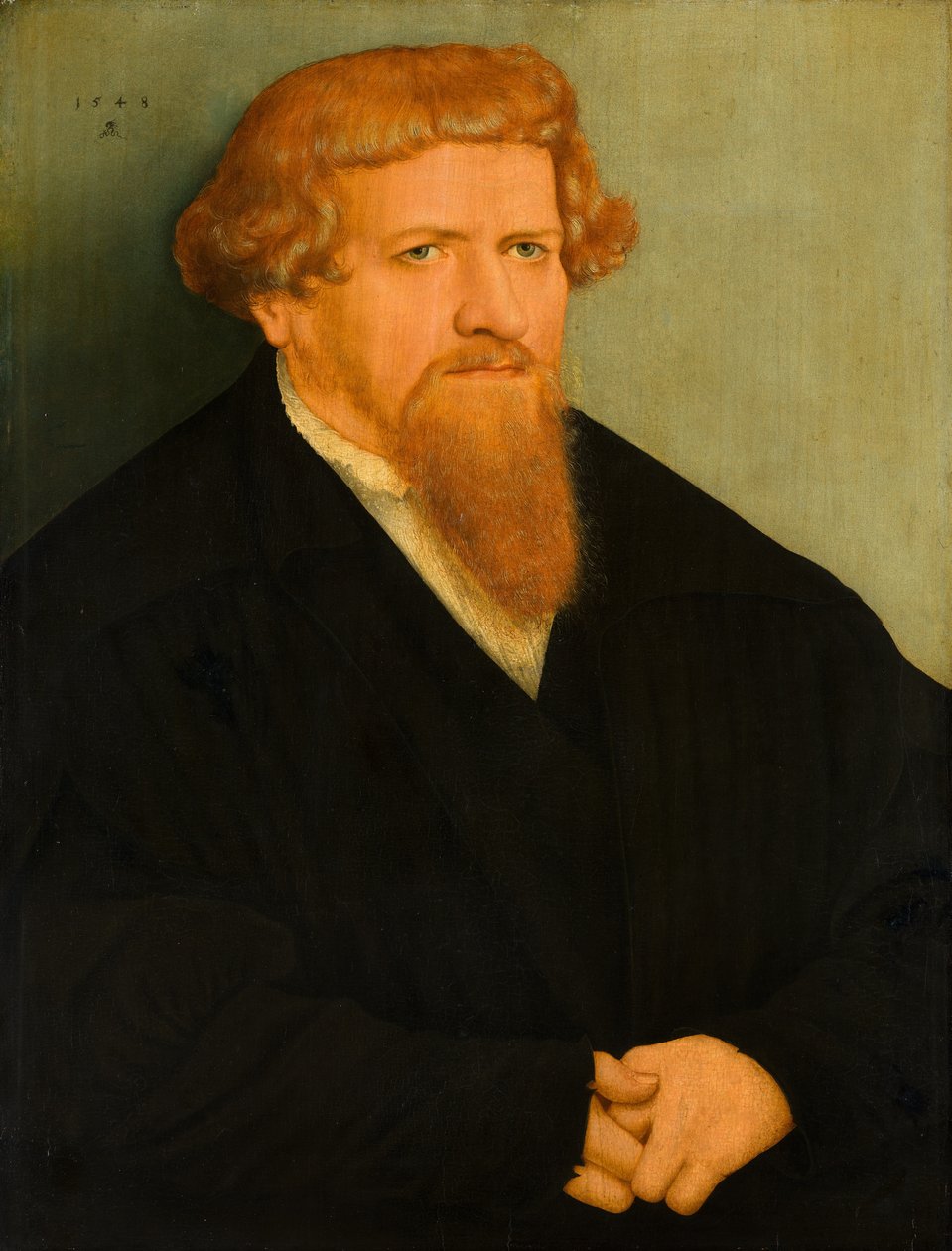 Portret mężczyzny z rudą brodą autorstwa Lucas Cranach the Younger  