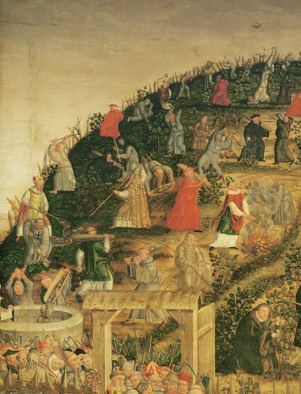 Winnica Pana, 1569 (detal 330498) autorstwa Lucas Cranach the Younger