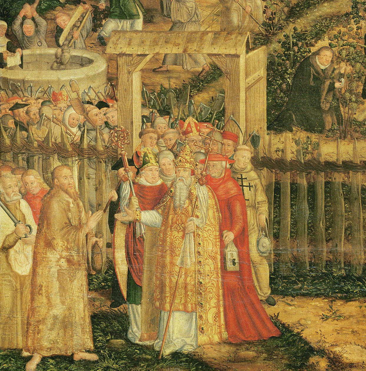 Winnica Pana, 1569 (detal 330498) autorstwa Lucas Cranach the Younger