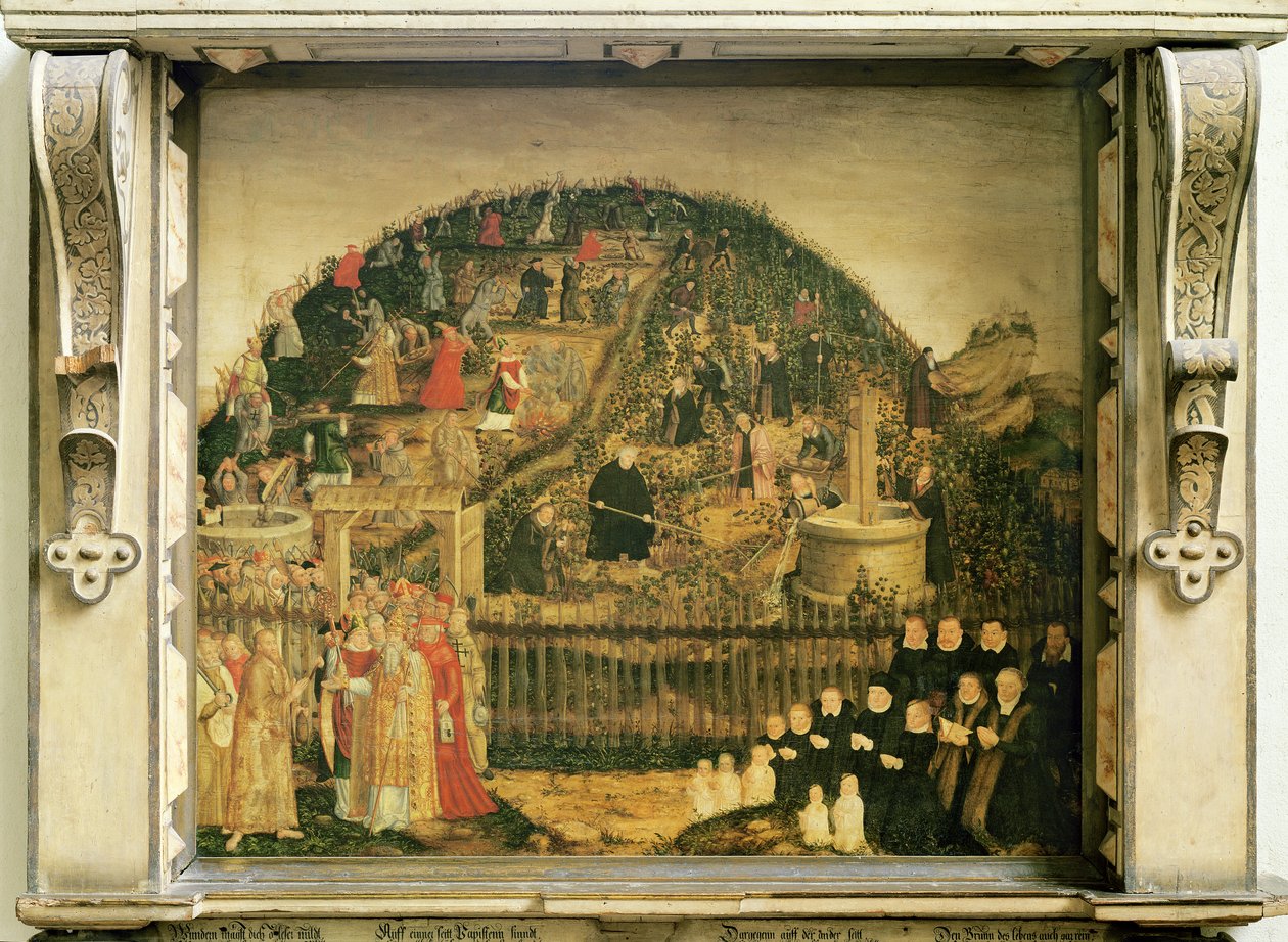 Winnica Pana, 1569 autorstwa Lucas Cranach the Younger