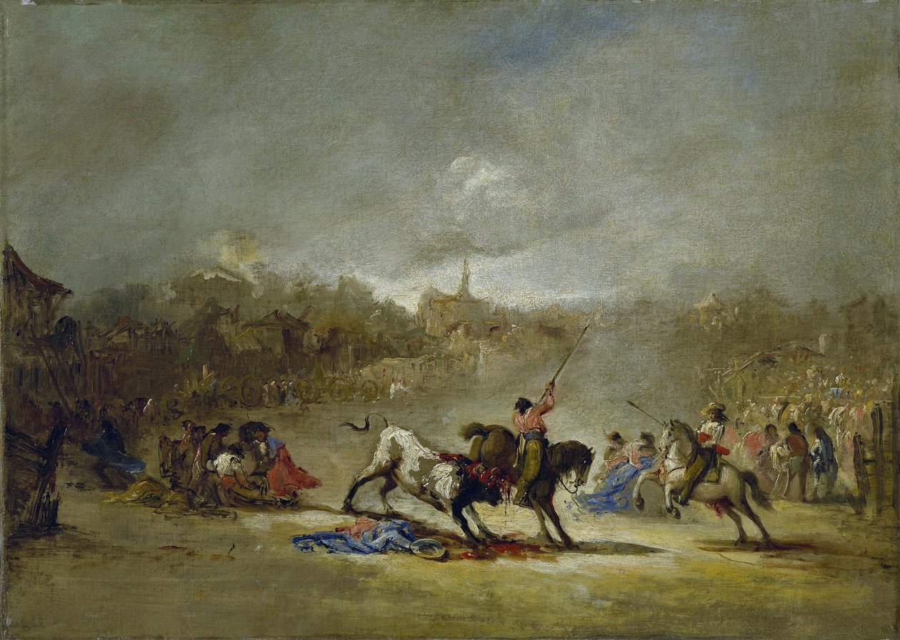Szczęście prętów. olej na płótnie autorstwa Eugenio Lucas Velázquez