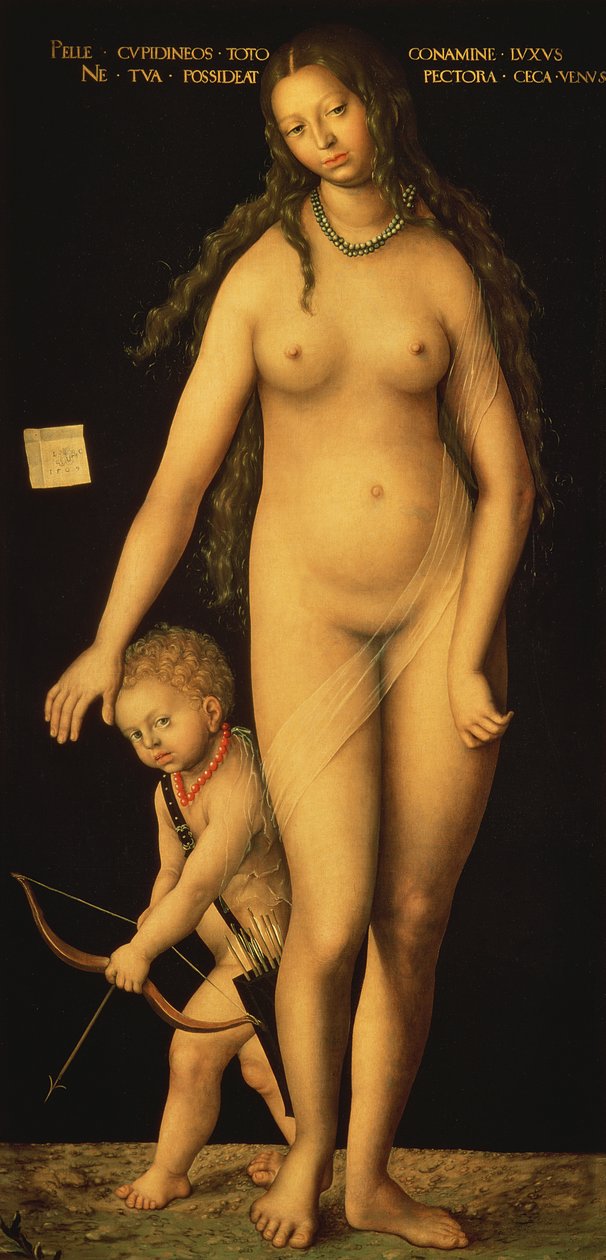 Wenus i Kupidyn, 1509 autorstwa Lucas Cranach the Elder