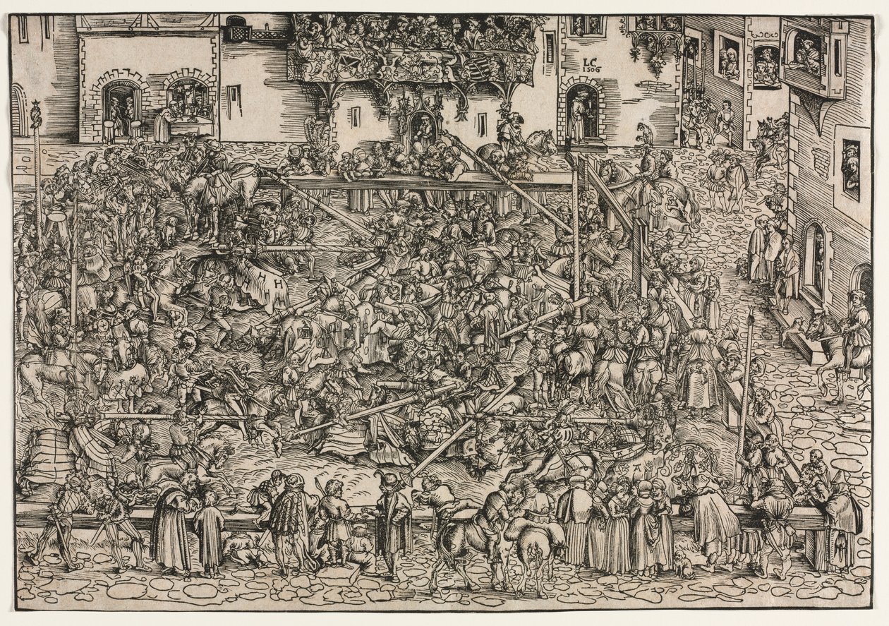 Turniej autorstwa Lucas Cranach