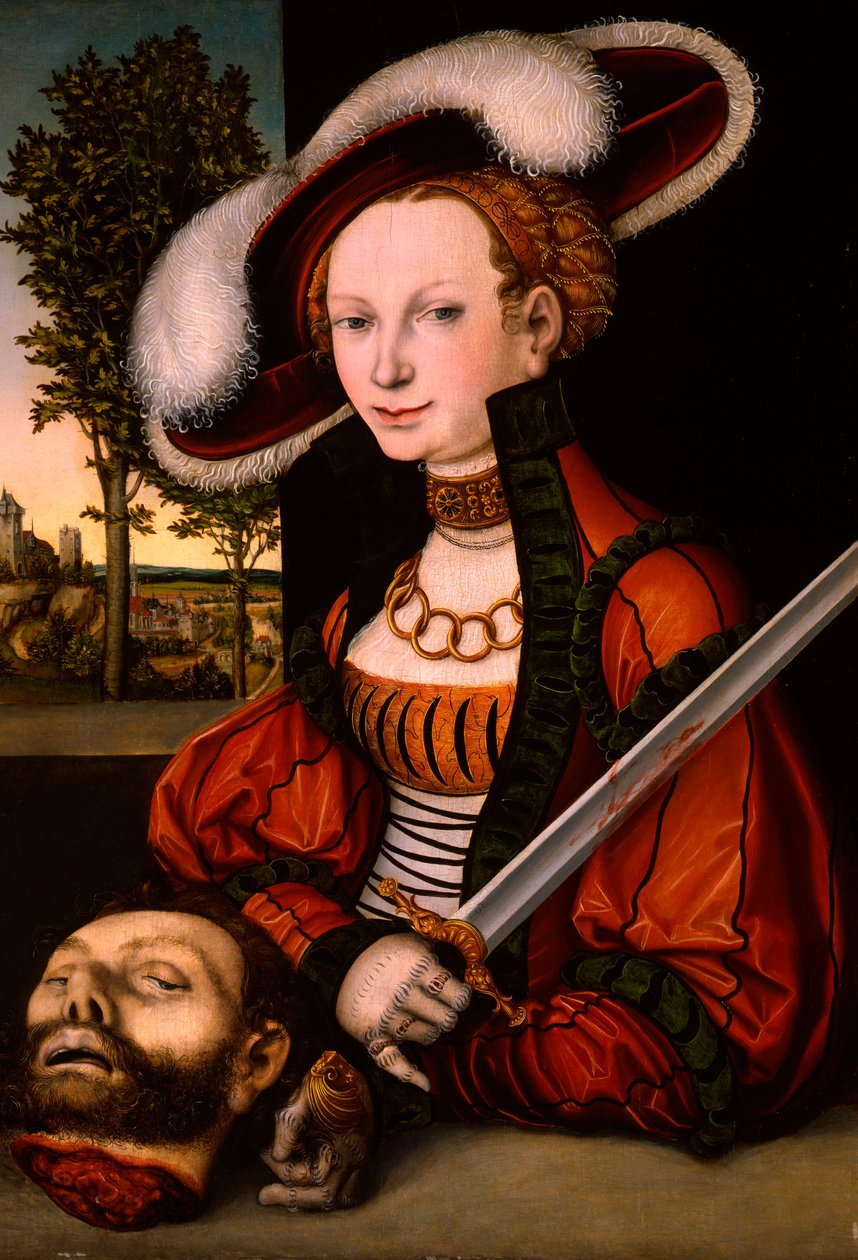 Judyta z głową Holofernesa, ok. 1530 autorstwa Lucas Cranach