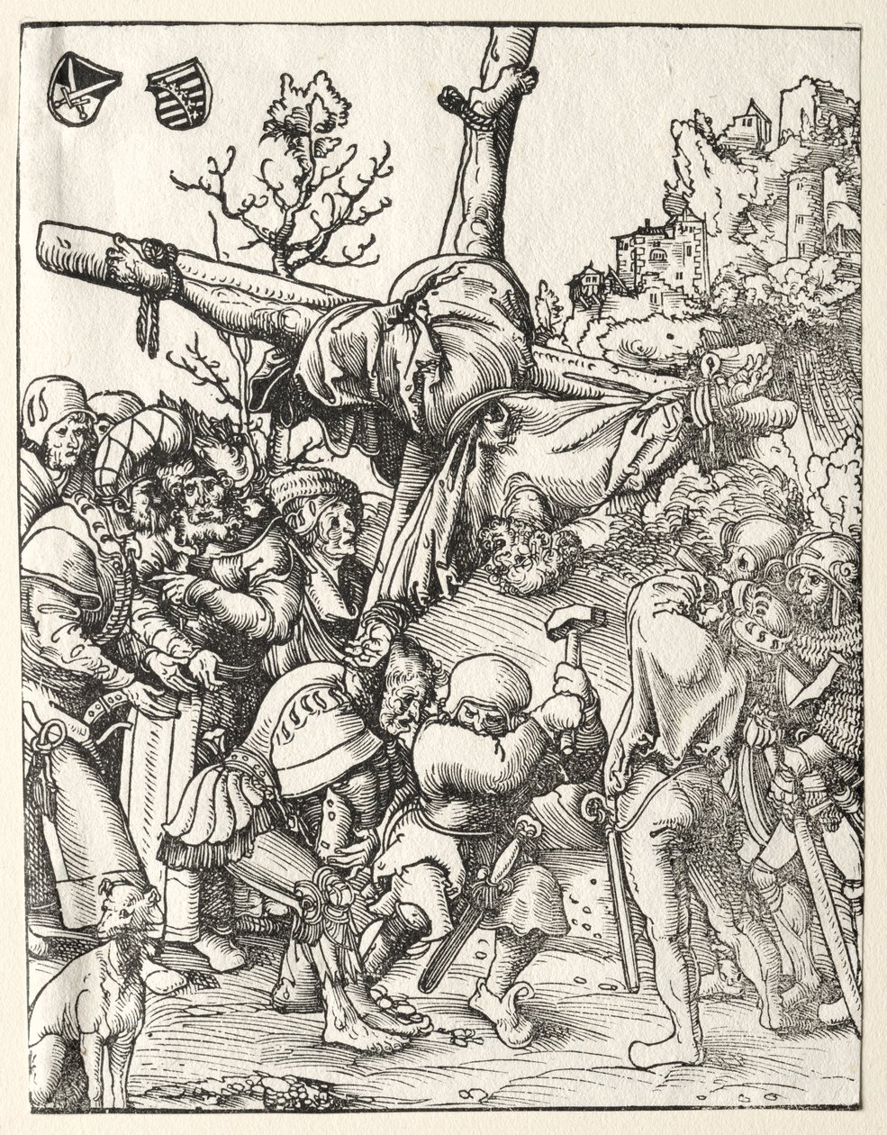 Męczeństwo św. Piotra autorstwa Lucas Cranach
