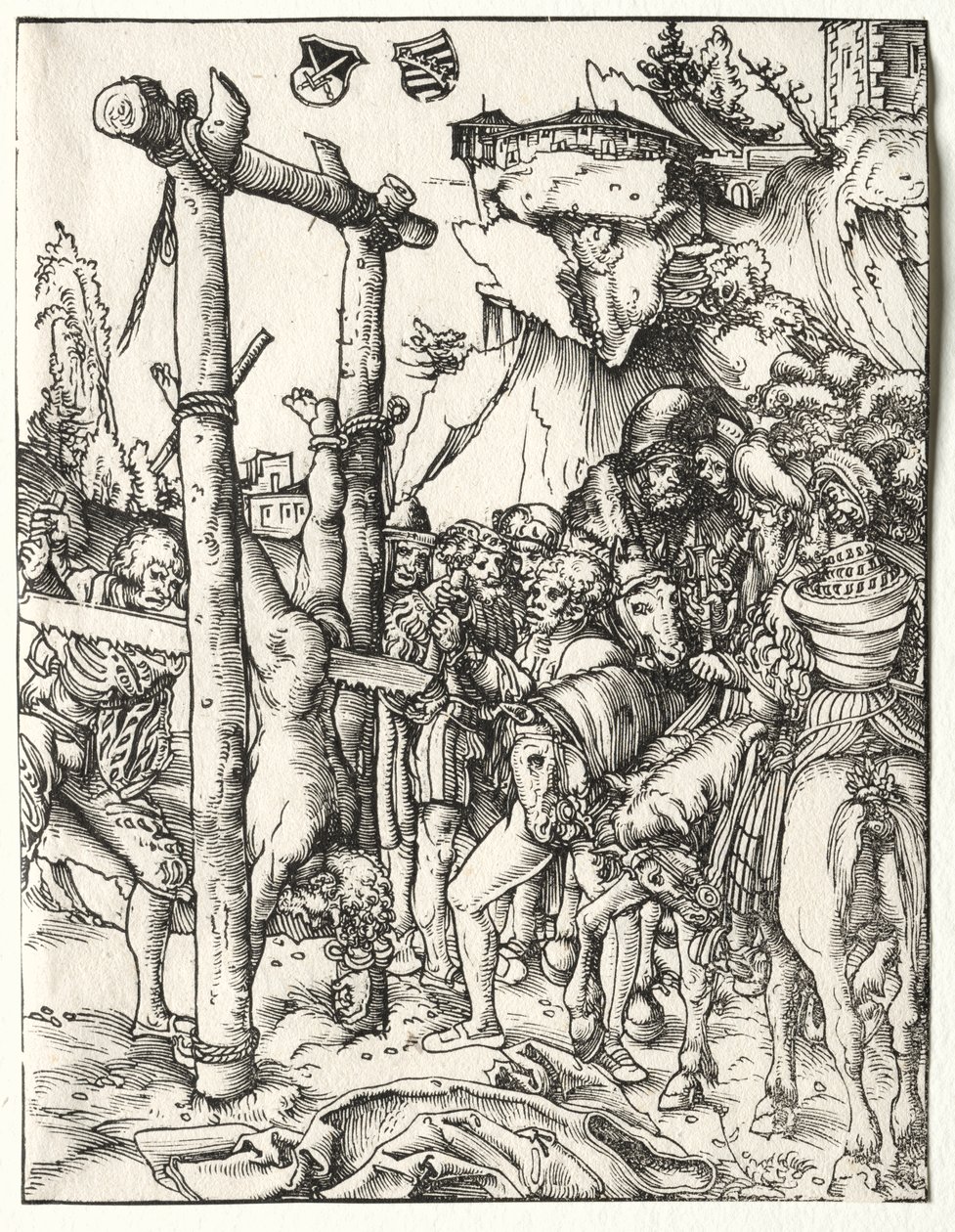 Męczeństwo św. Symeona autorstwa Lucas Cranach